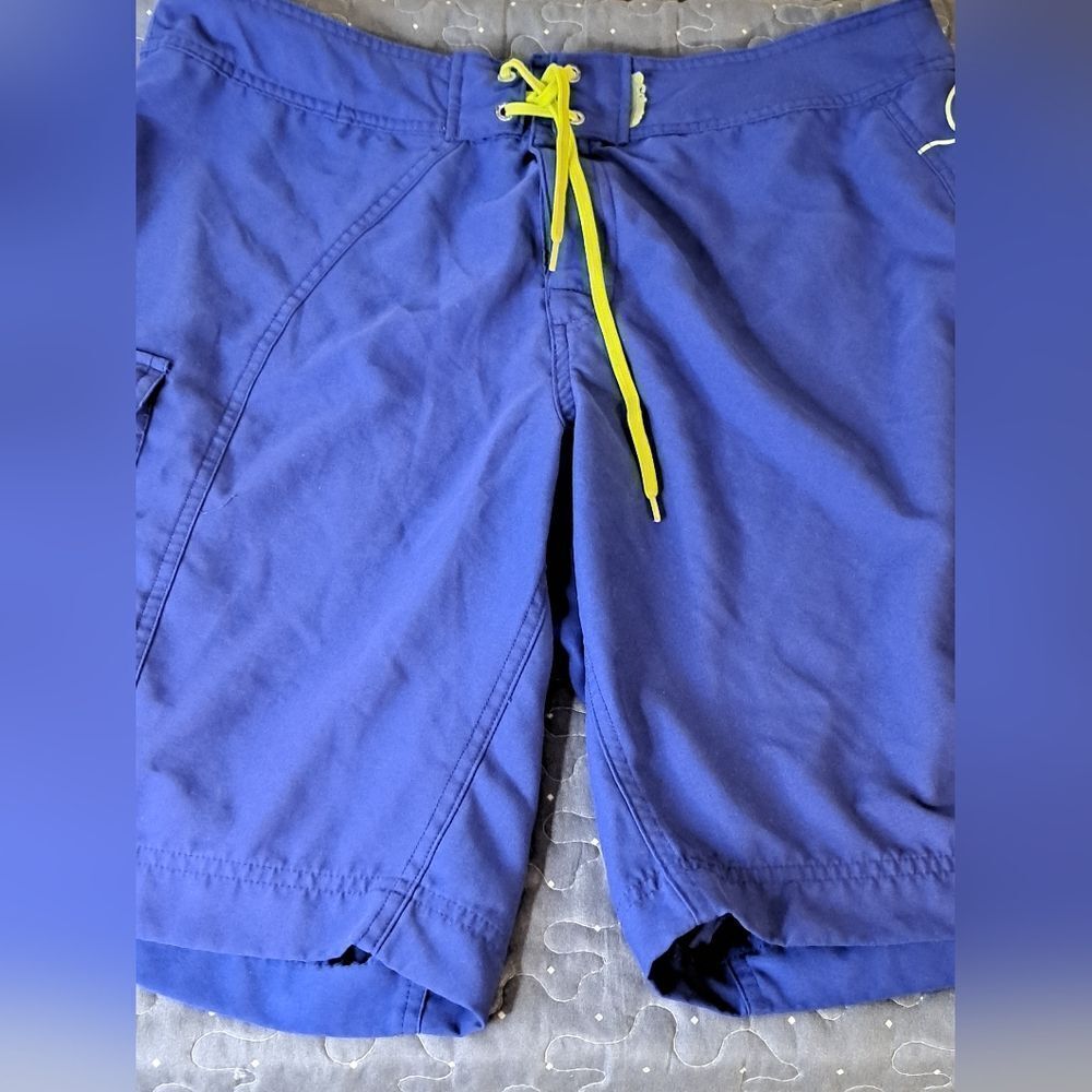 Columbia Omni-Shield blue swim trunks size 36